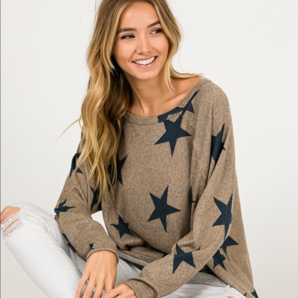 ELLA Taupe Star - top - Picture 2 of 3